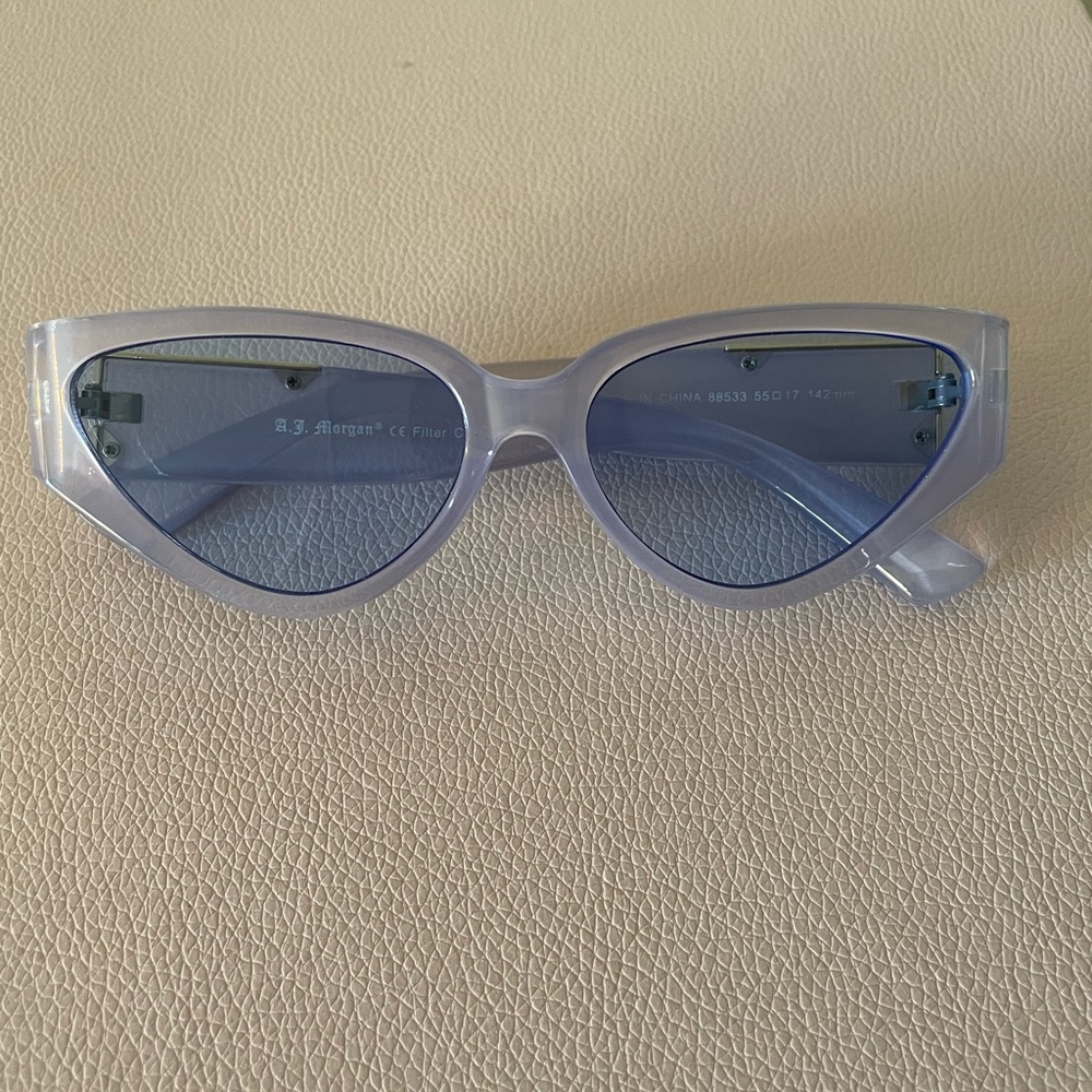 Blue Cat-Eye Sunglasses